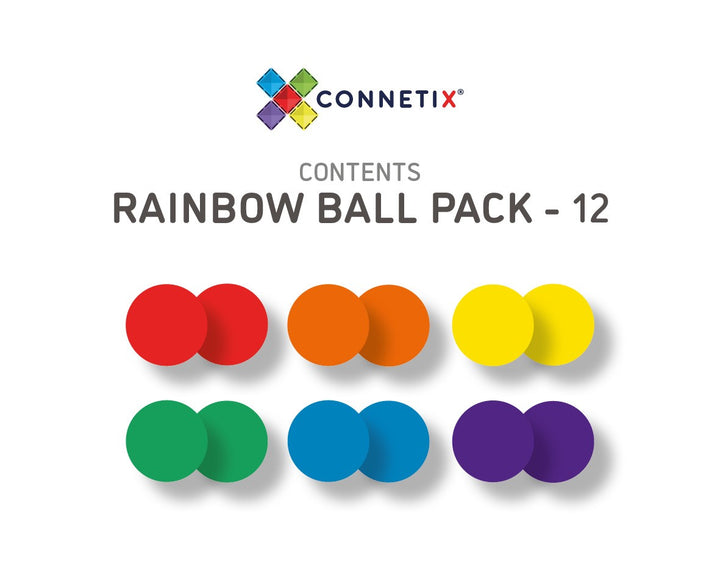 CONNETIX TILES - BALL REPLACEMENT PACK - RAINBOW