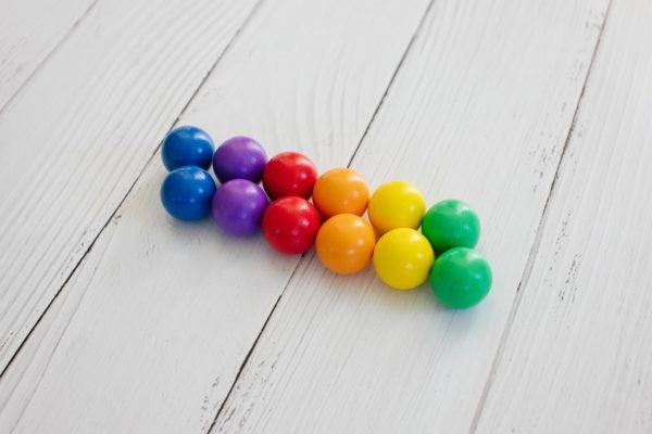 CONNETIX TILES - BALL REPLACEMENT PACK - RAINBOW