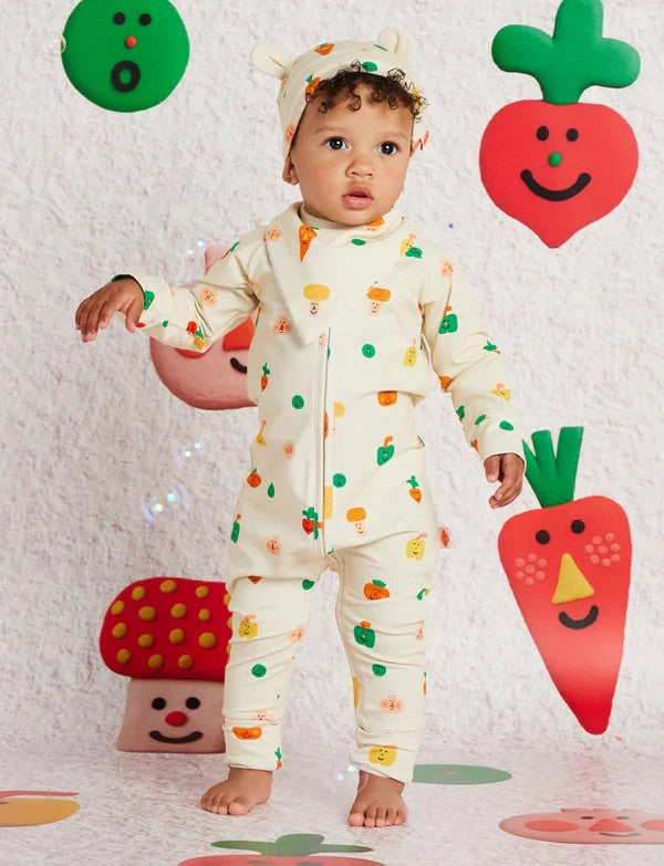 HALCYON NIGHTS - TEENY TINY VEG LONG SLEEVE ROMPER [sz:NB]