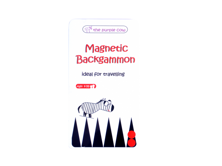 THE PURPLE COW - MAGNETIC TRAVEL GAME, BACKGAMMON