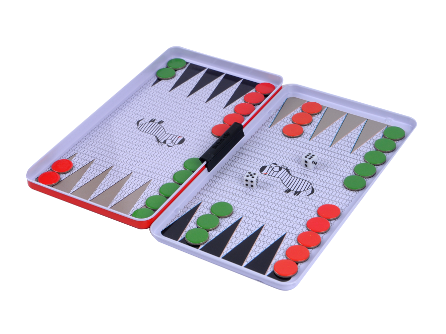 THE PURPLE COW - MAGNETIC TRAVEL GAME, BACKGAMMON
