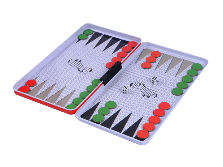 THE PURPLE COW - MAGNETIC TRAVEL GAME, BACKGAMMON