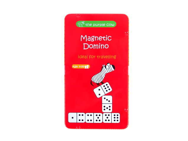 THE PURPLE COW - MAGNETIC TRAVEL GAME, DOMINO