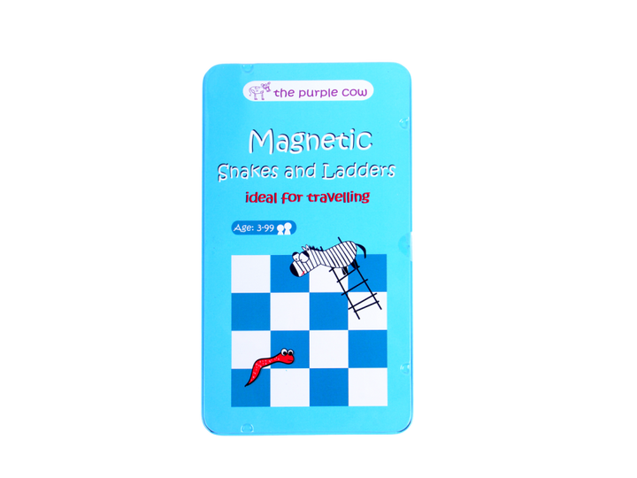 THE PURPLE COW - MAGNETIC TRAVEL GAME, SNAKES AND LADDERS