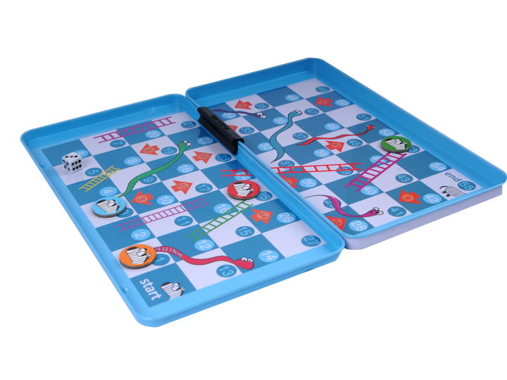 THE PURPLE COW - MAGNETIC TRAVEL GAME, SNAKES AND LADDERS
