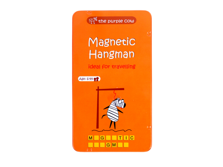 THE PURPLE COW - MAGNETIC TRAVEL GAME, HANGMAN 