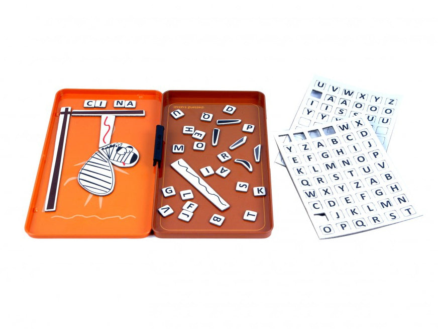 THE PURPLE COW - MAGNETIC TRAVEL GAME, HANGMAN 