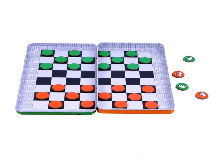 THE PURPLE COW - MAGNETIC TRAVEL GAME, CHECKERS
