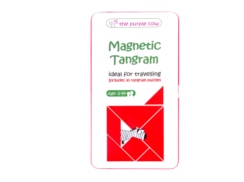 THE PURPLE COW - MAGNETIC TRAVEL GAME, TANGRAM