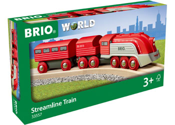 BRIO - STREAMLINE TRAIN: 3 PIECES 