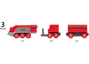 BRIO - STREAMLINE TRAIN: 3 PIECES 