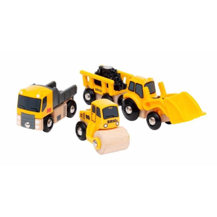 BRIO - CONSTRUCTION VEHICLE TRAIN : 5 PIECES 