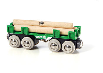 BRIO - LUMBER LOADING WAGON: 4 PCS