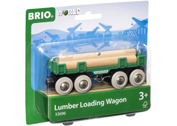 BRIO - LUMBER LOADING WAGON: 4 PCS