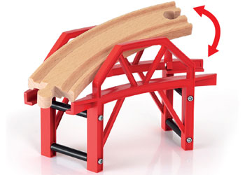 BRIO - CURVED BRIDGE: 4 PCS