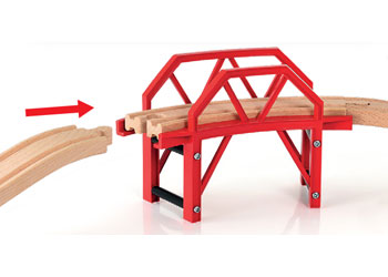 BRIO - CURVED BRIDGE: 4 PCS