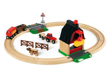 BRIO - FARM RAILWAY SET: 20 PIECES