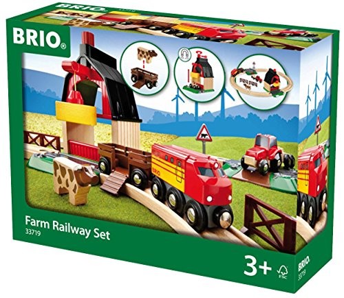 BRIO - FARM RAILWAY SET: 20 PIECES