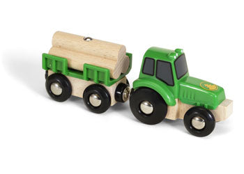 BRIO VEHICLE - FARM TRACTOR WITH LOAD: 3 PIECES
