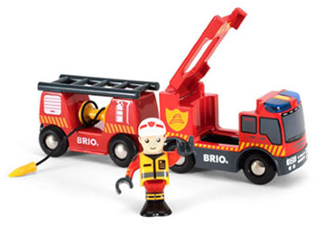 BRIO - EMERGENCY FIRE ENGINE: 3 PIECES
