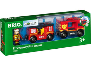 BRIO - EMERGENCY FIRE ENGINE: 3 PIECES