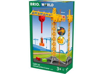 BRIO - CONTRUCTION CRANE WITH LIGHTS: 5 PCS