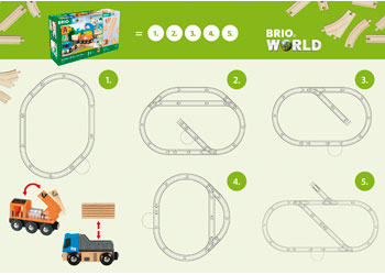 BRIO - STARTER LIFT & LOAD SET: 19 PIECES