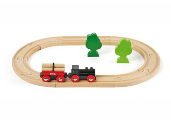 BRIO - CLASSIC LITTLE FOREST TRAIN SET: 18 PIECES 