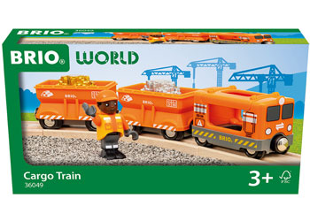 BRIO - GOLD CARGO TRAIN: 6 PCS