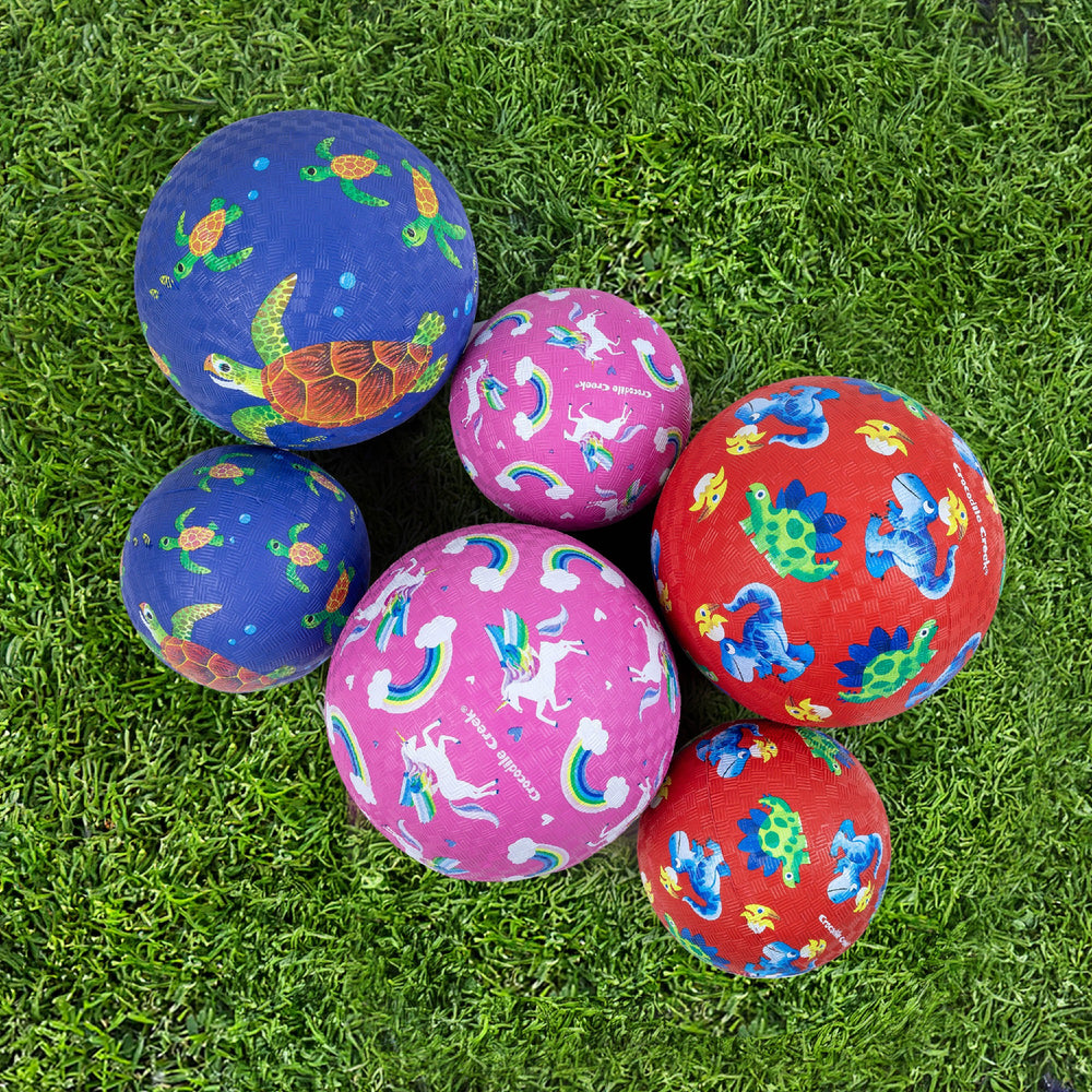 CROCODILE CREEK - PLAYGROUND BALL: 5 INCH UNICORN RAINBOW 