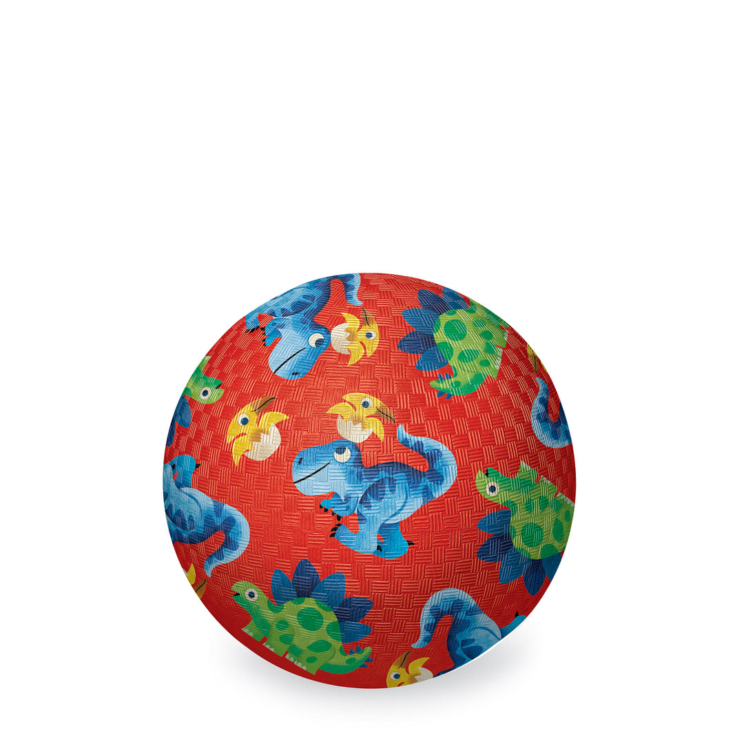CROCODILE CREEK - PLAYGROUND BALL: DINO & FRIENDS RED [sz:5 IN]
