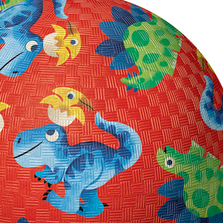 CROCODILE CREEK - PLAYGROUND BALL: DINO & FRIENDS RED [sz:5 IN]