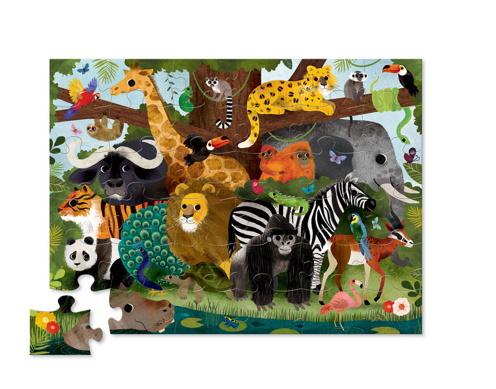 CROCODILE CREEK - CLASSIC FLOOR PUZZLE 36PC: JUNGLE 