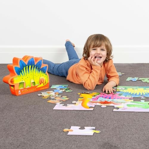 CROCODILE CREEK - FLOOR PUZZLE 30PC: DINO LAND 