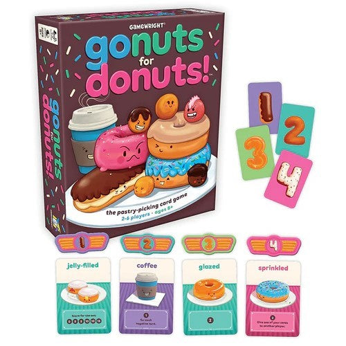 GAMEWRIGHT - CARD GAME: GO NUTS FOR DONUTS 