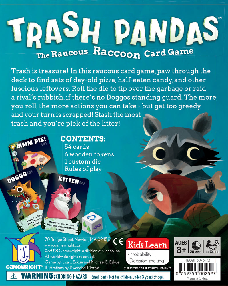 GAMEWRIGHT - TRASH PANDAS CARD GAME
