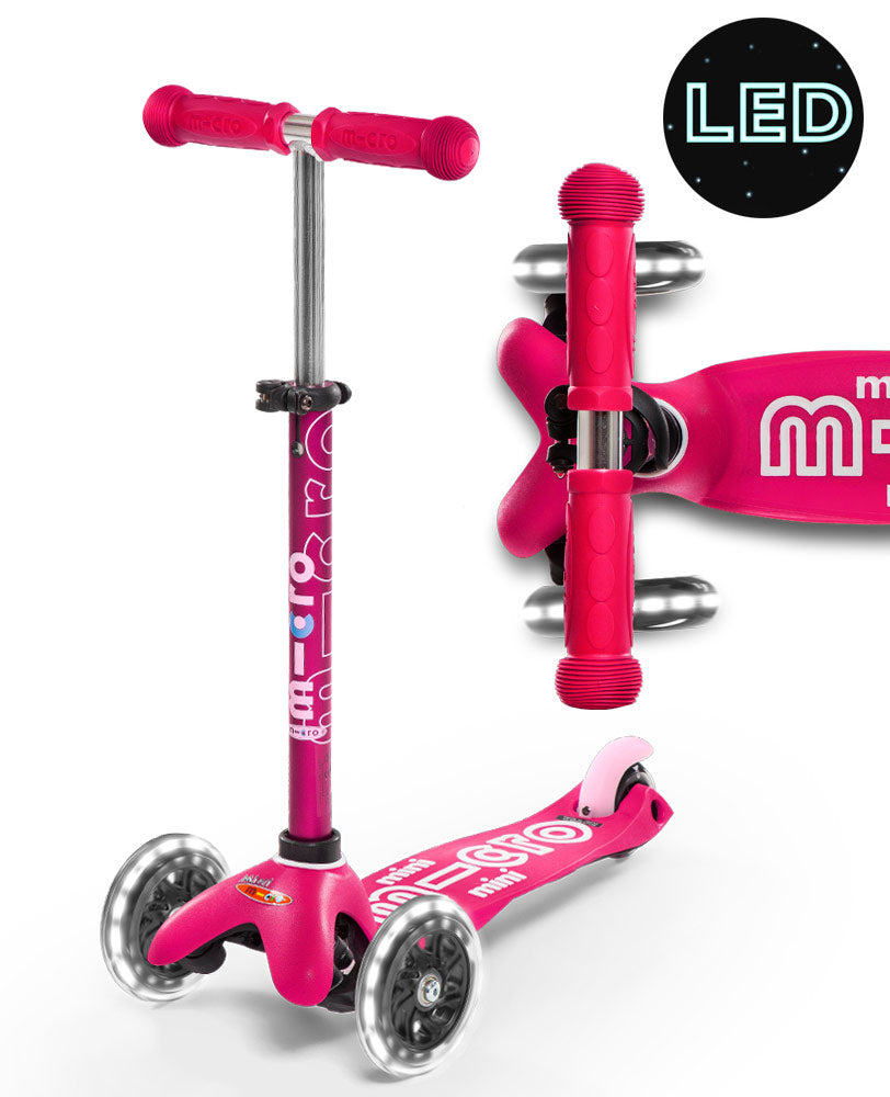 MICRO SCOOTERS - MINI MICRO DELUXE LED SCOOTER: PINK 