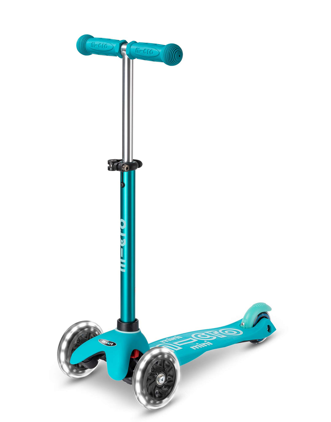 MICRO SCOOTERS - MINI MICRO DELUXE LED SCOOTER: AQUA 