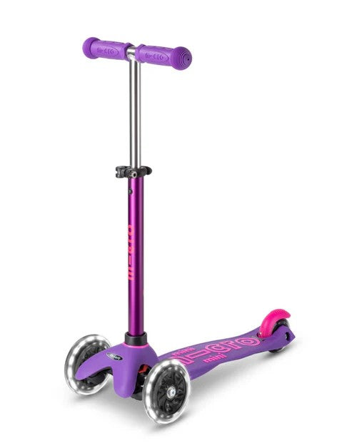 MICRO SCOOTERS - MINI MICRO DELUXE LED SCOOTER: PURPLE/PINK