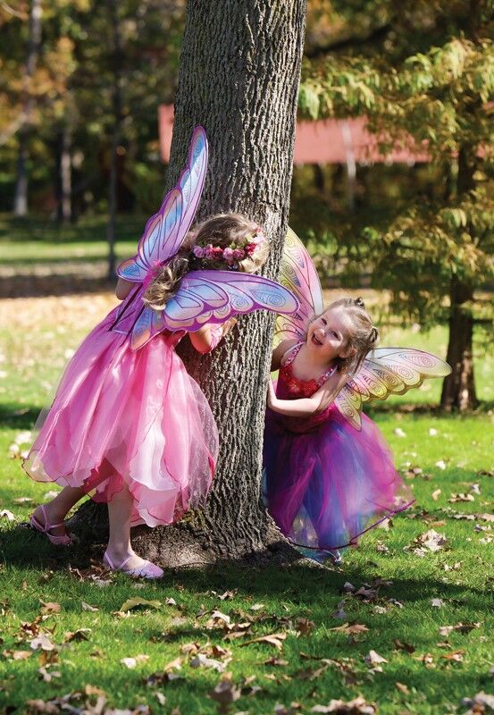 GREAT PRETENDERS - DRESS UP: GLITTER RAINBOW WINGS PINK