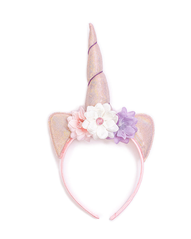 GREAT PRETENDERS - DRESS UP: PINK SHIMMER UNICORN DRESS & HEADBAND [sz:3-4 YRS]