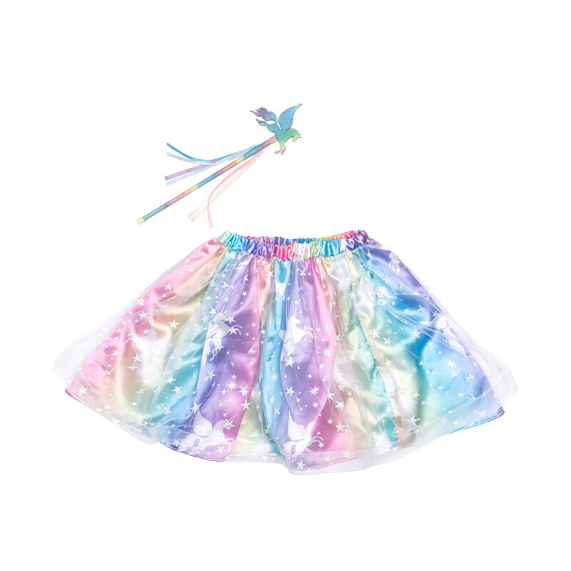 GREAT PRETENDERS - DRESS UP: ENCHANTED UNICORN SKIRT & WAND SET [sz:4-6 YRS]