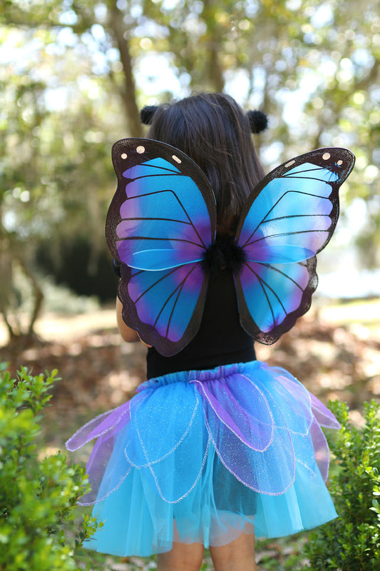 GREAT PRETENDERS - DRESS UP: MIDNIGHT BUTTERFLY TUTU WITH WINGS & HEADBAND