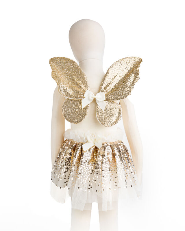 GREAT PRETENDERS - DRESS UP: GRACIOUS GOLD SEQUIN SKIRT [sz:4-6 YRS]