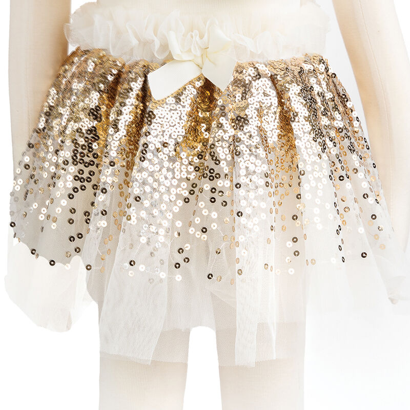 GREAT PRETENDERS - DRESS UP: GRACIOUS GOLD SEQUIN SKIRT [sz:4-6 YRS]