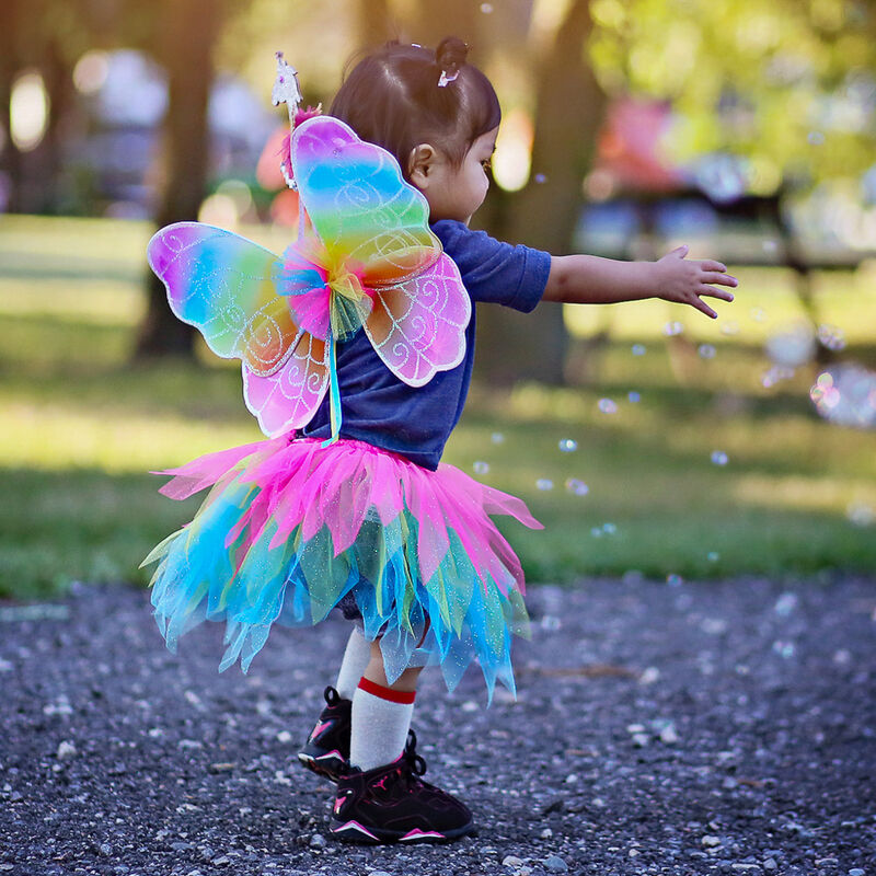 GREAT PRETENDERS - DRESS UP: NEON RAINBOW TUTU [sz:4-6 YRS]