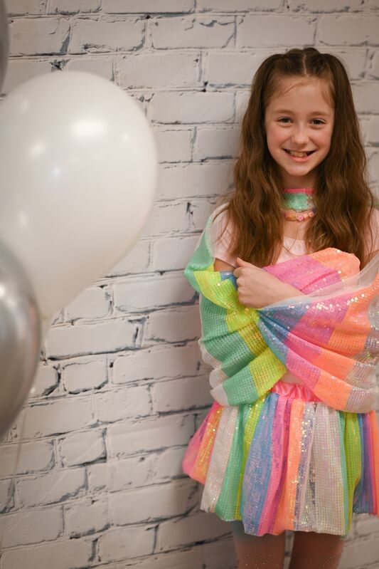 GREAT PRETENDERS - DRESS UP: STRIPY SEQUINS CAPE [sz:4-6 YRS] 