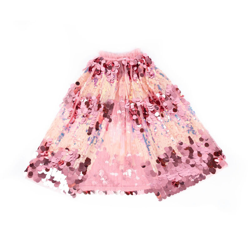 GREAT PRETENDERS - DRESS UP: 5TH AVE PINK PAILETTE CAPE [sz:4-6 YRS]