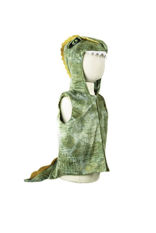 GREAT PRETENDERS - DRESS UP: ALL DAY GREEN DINO VEST [sz:3-4 YRS]