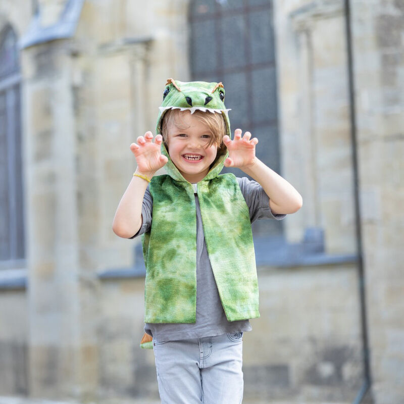 GREAT PRETENDERS - DRESS UP: ALL DAY GREEN DINO VEST [sz:3-4 YRS]